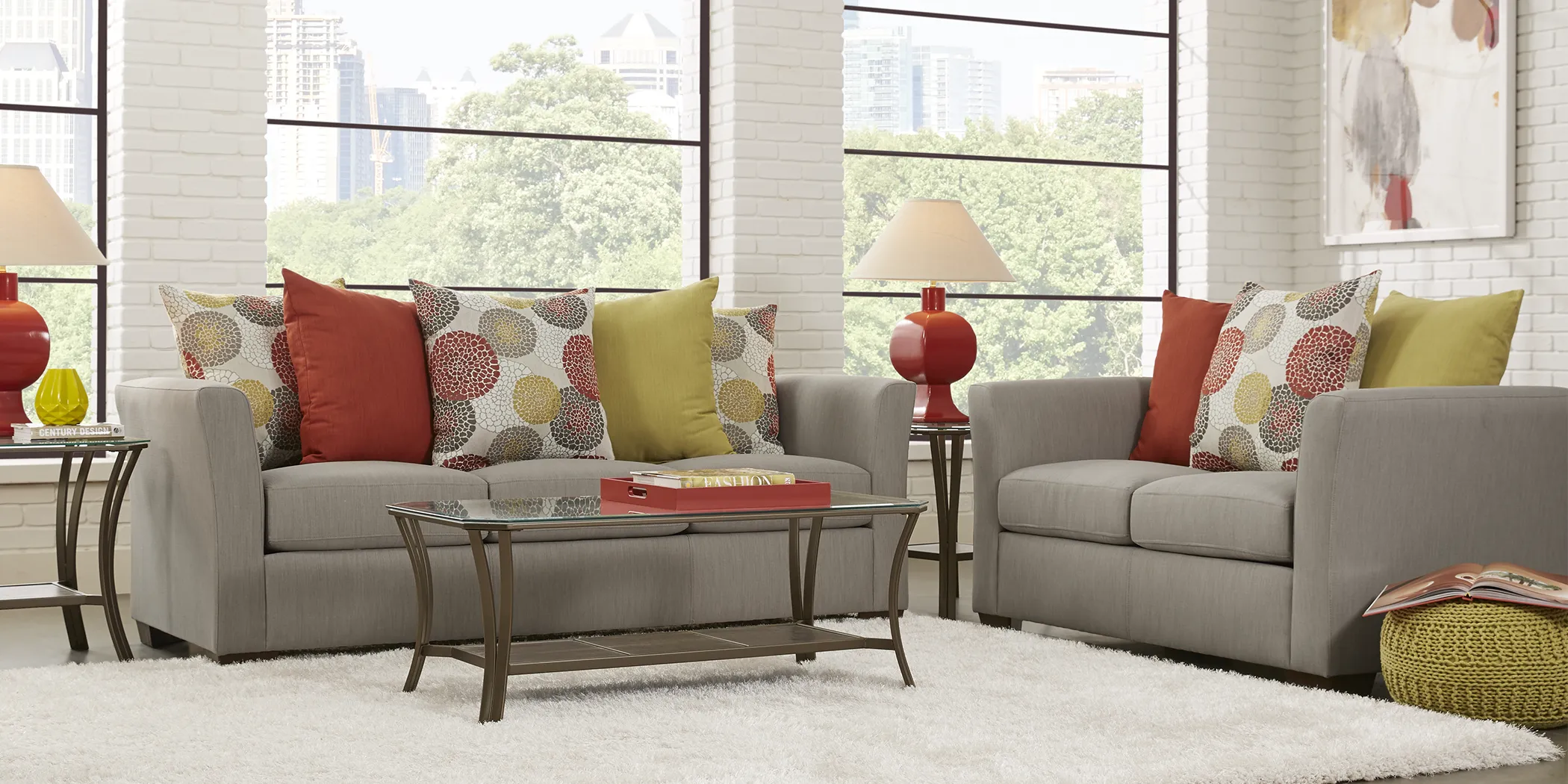 Resa Gray 2 Pc Living Room - Thumbnail - Image 1