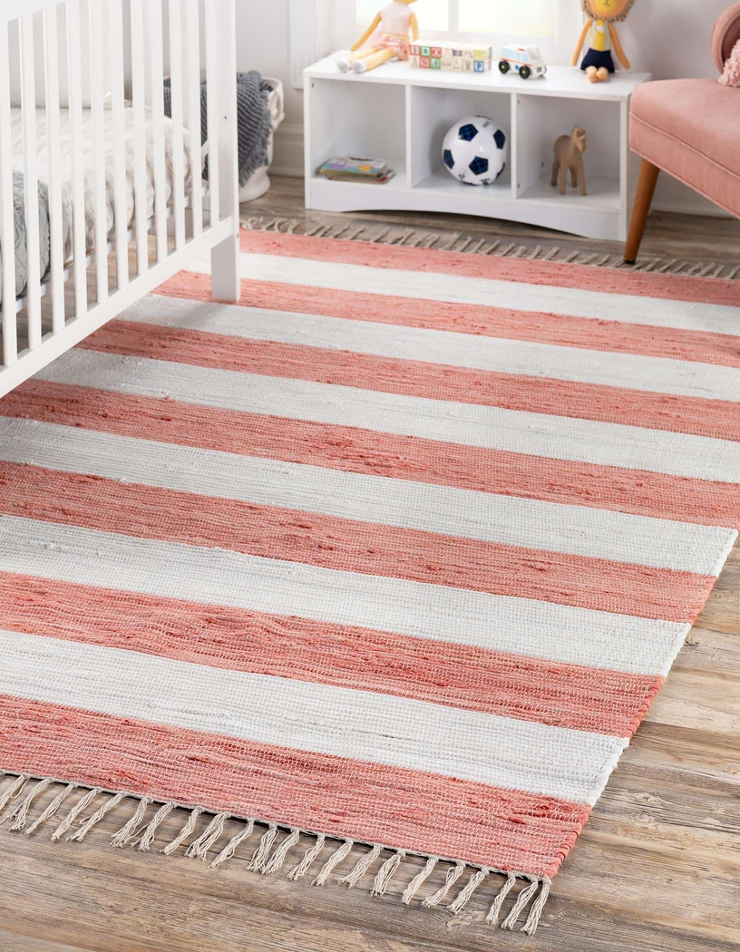 Reshay Coral 5'1 x 8' Rug - Thumbnail - Image 3
