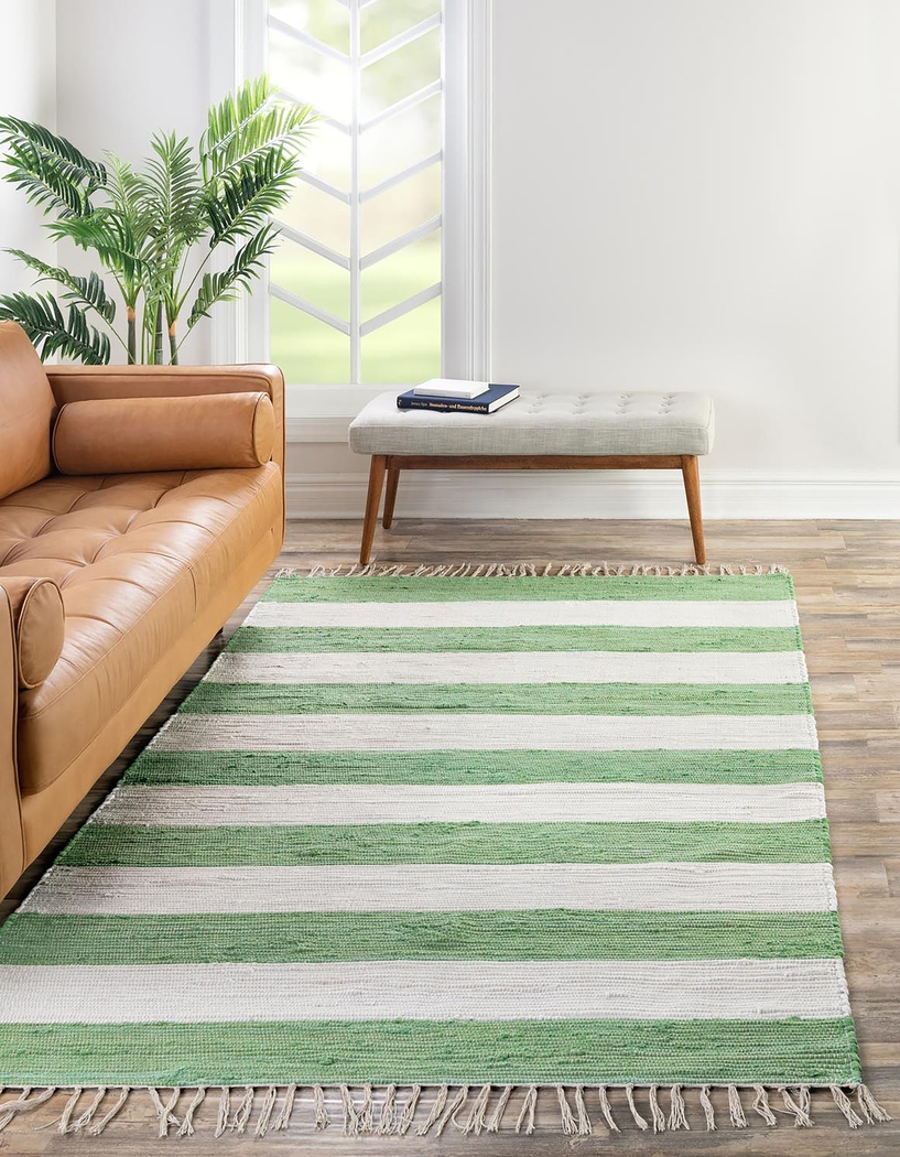 Reshay Green 7'10 x 10' Rug - Thumbnail - Image 2