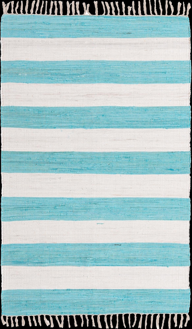 Reshay Turquoise 5'1 x 8' Rug - Thumbnail - Image 1