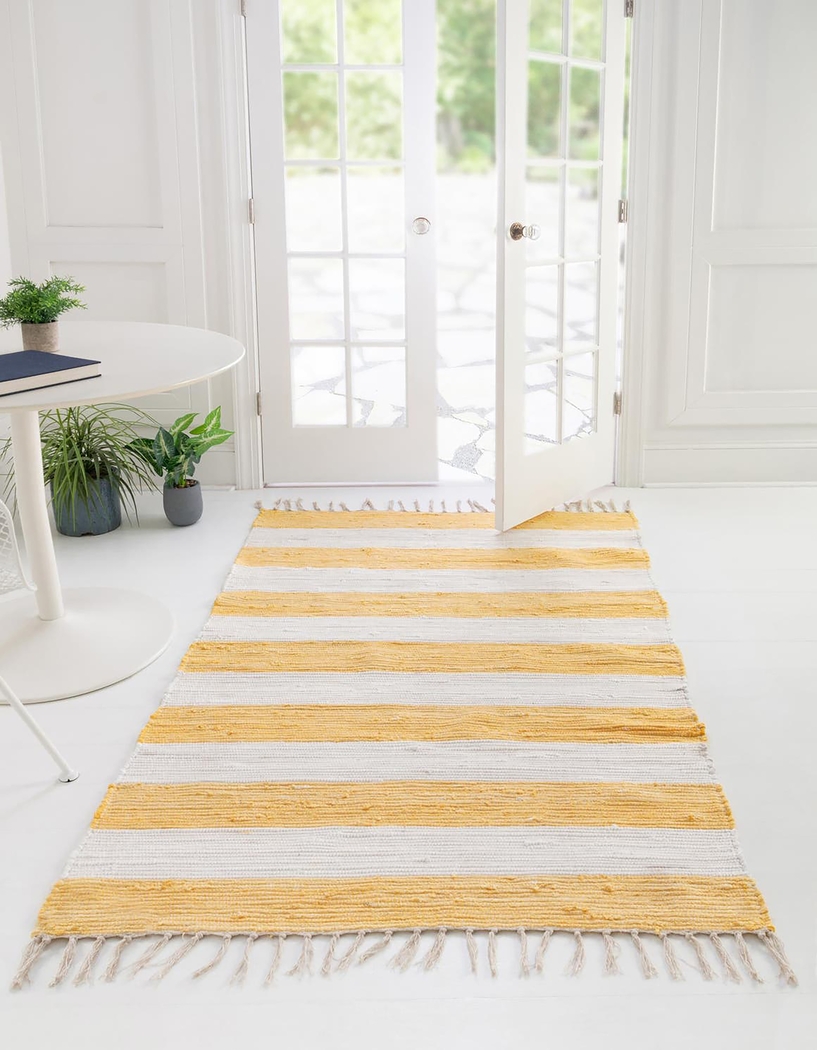 Reshay Yellow 5'1 x 8' Rug - Thumbnail - Image 2