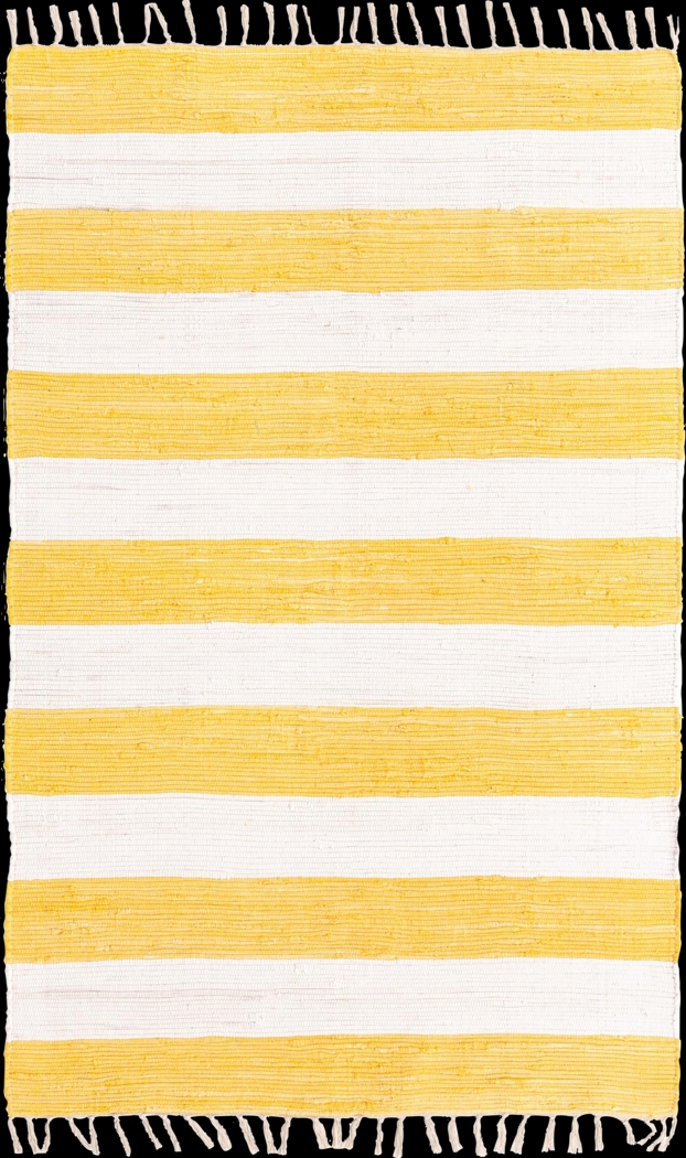 Reshay Yellow 5'1 x 8' Rug - Thumbnail - Image 1