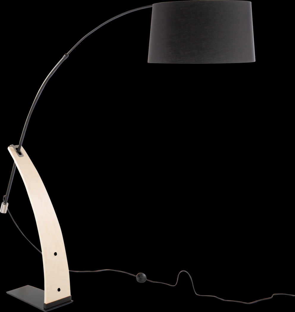 Restgate Black Floor Lamp - Thumbnail - Image 1