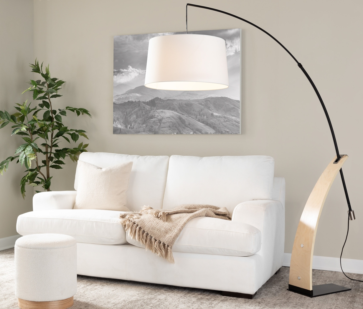 Restgate Natural Floor Lamp - Thumbnail - Image 2