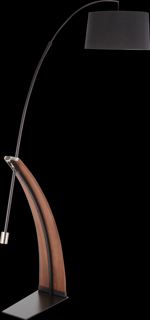 Restgate Walnut Floor Lamp - Thumbnail - Image 4