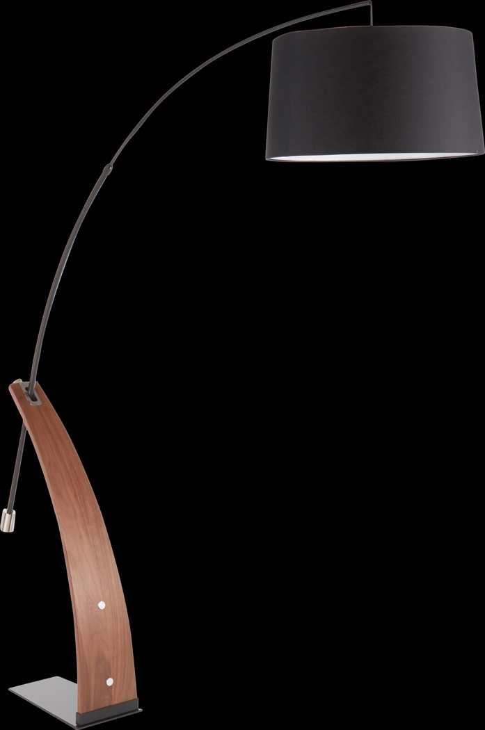 Restgate Walnut Floor Lamp - Thumbnail - Image 1