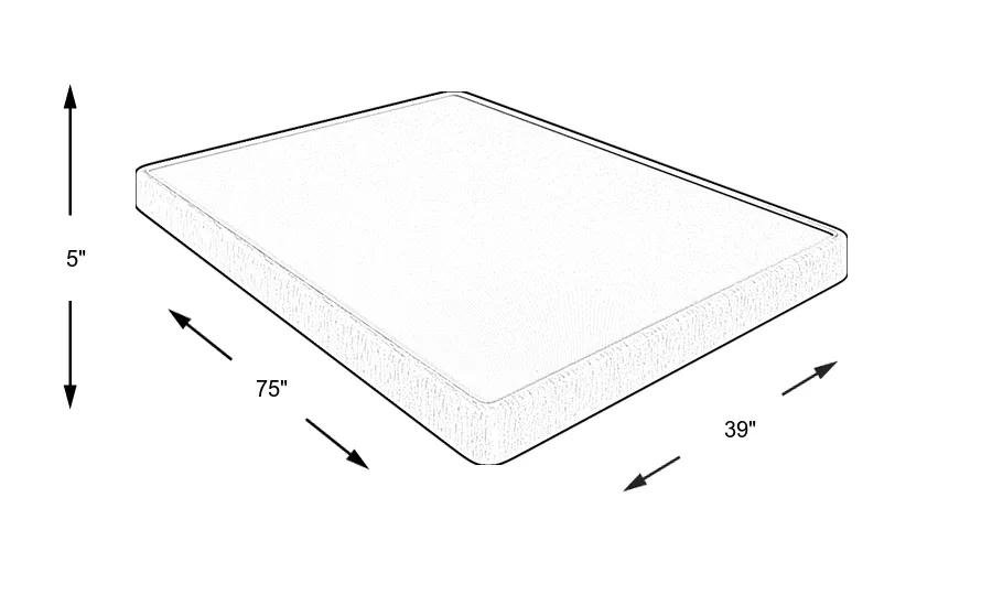 Dimension Image. Please refer to the Dimension Tab on this page for dimension details.