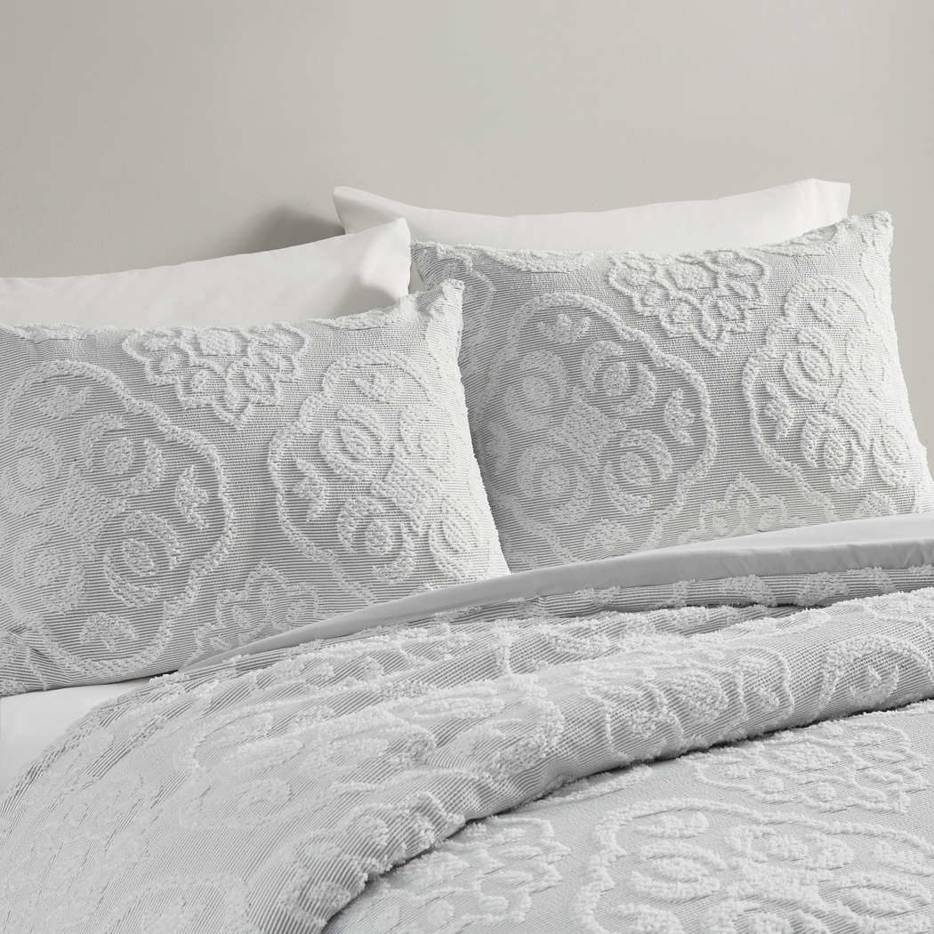 Retama Gray 3 Pc Full/Queen Comforter Set - Thumbnail - Image 4