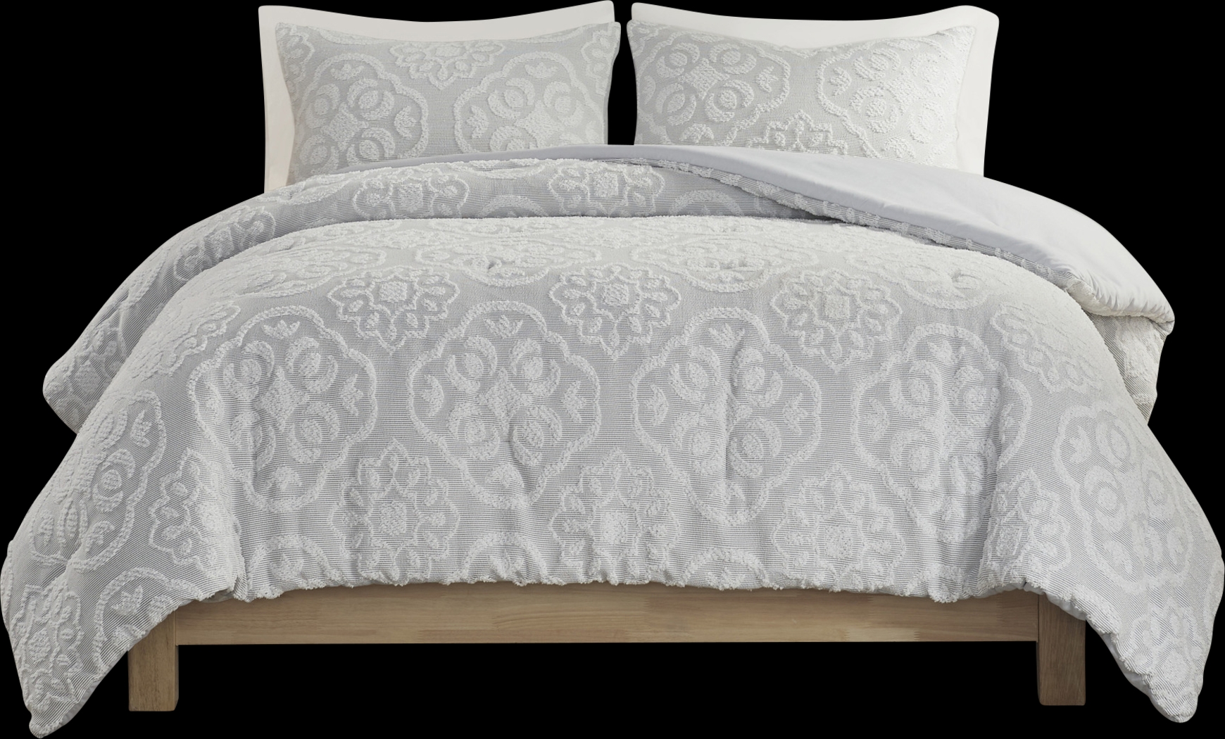 Retama Gray 3 Pc Full/Queen Comforter Set - Thumbnail - Image 5