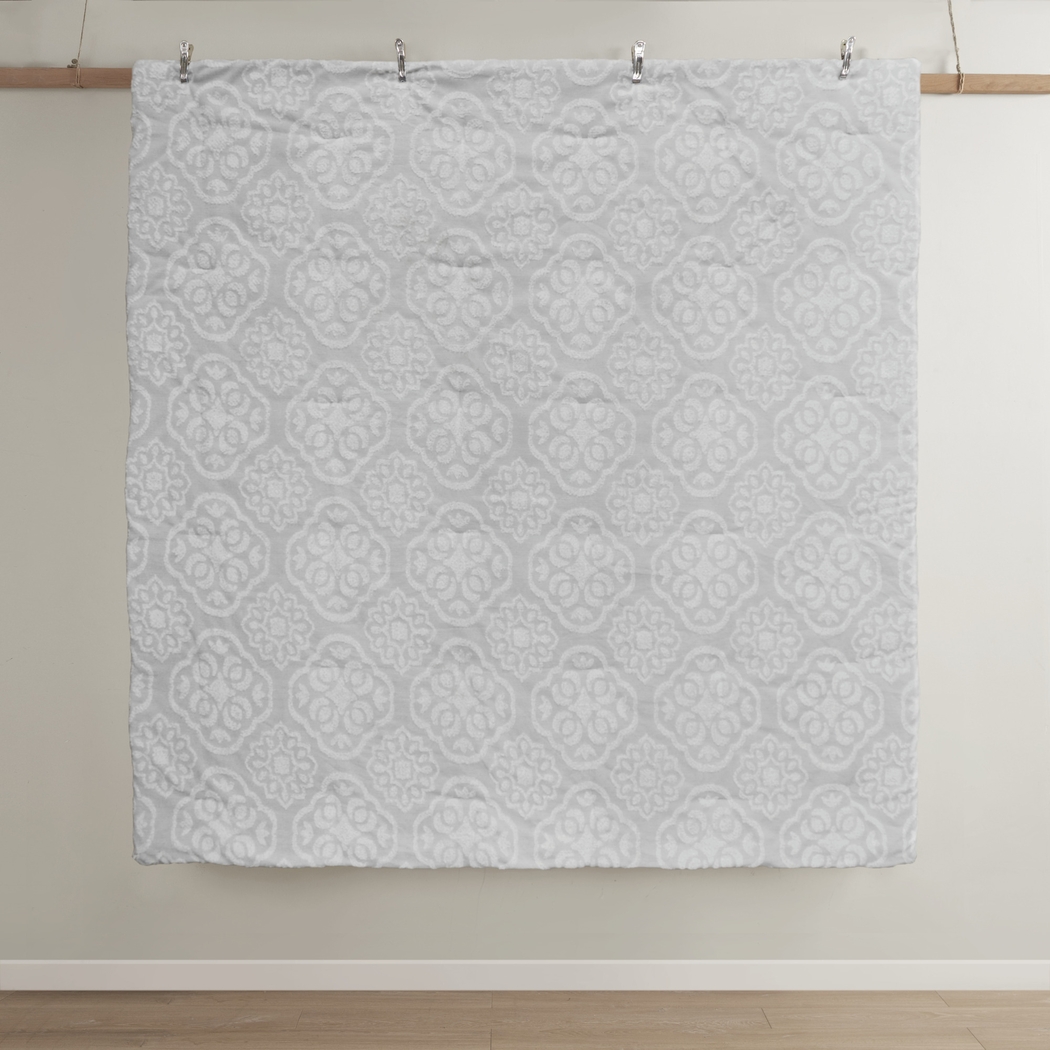 Retama Gray 3 Pc Full/Queen Comforter Set - Thumbnail - Image 6