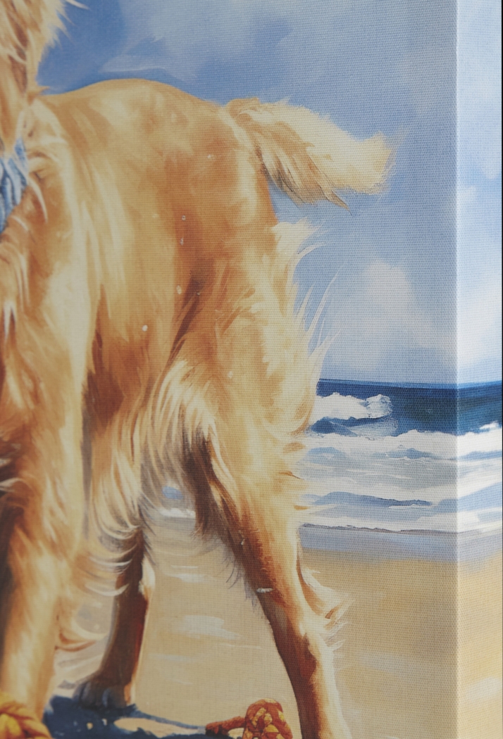 Retriever Playing Blue Wall Decor - Thumbnail - Image 7