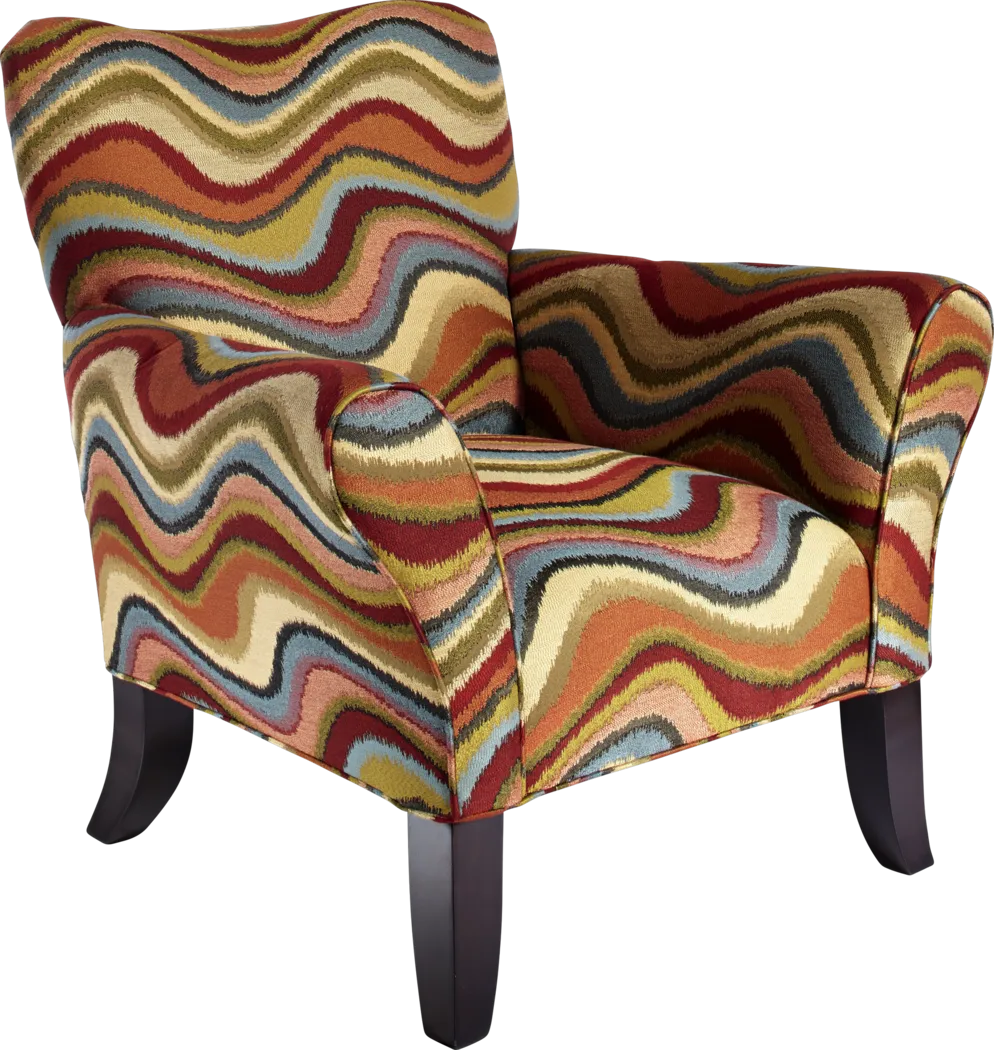 Retro Festival Orange Accent Chair - Thumbnail - Image 1