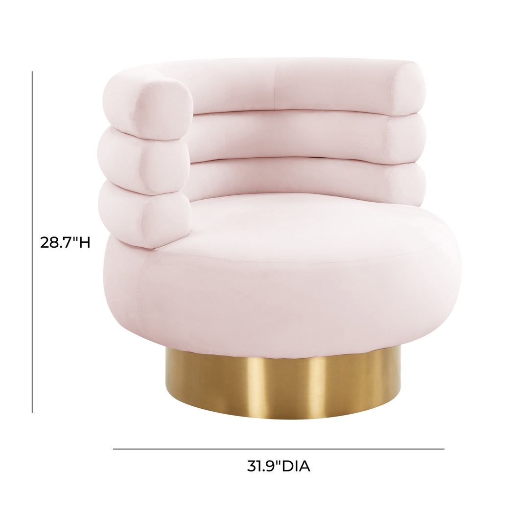 Kids Retro Nest Blush Swivel Chair - Thumbnail - Image 7