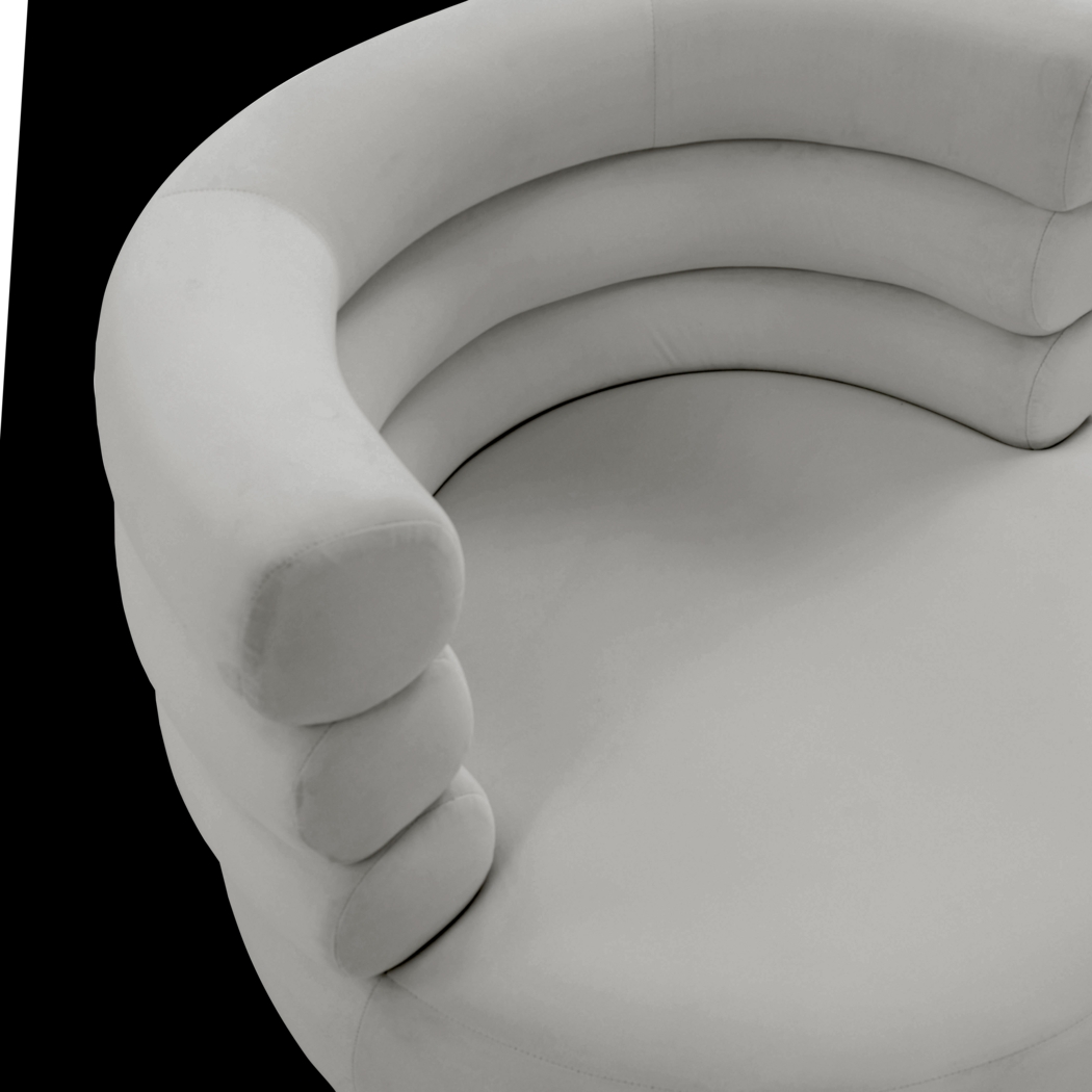 Retro Nest Gray Swivel Chair - Thumbnail - Image 5