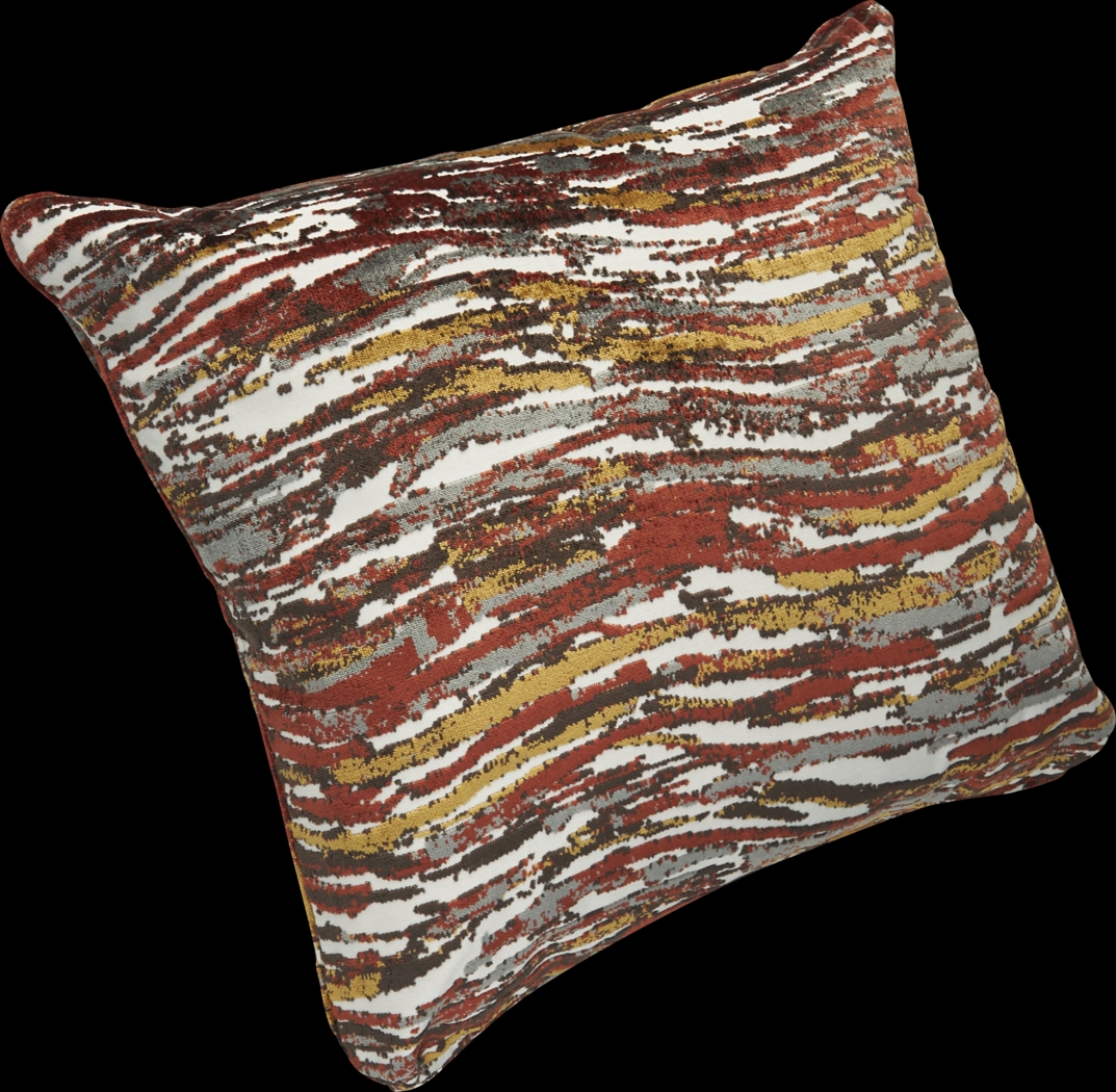 Retro Wave Caramel Pillow, Set of Two - Thumbnail - Image 3