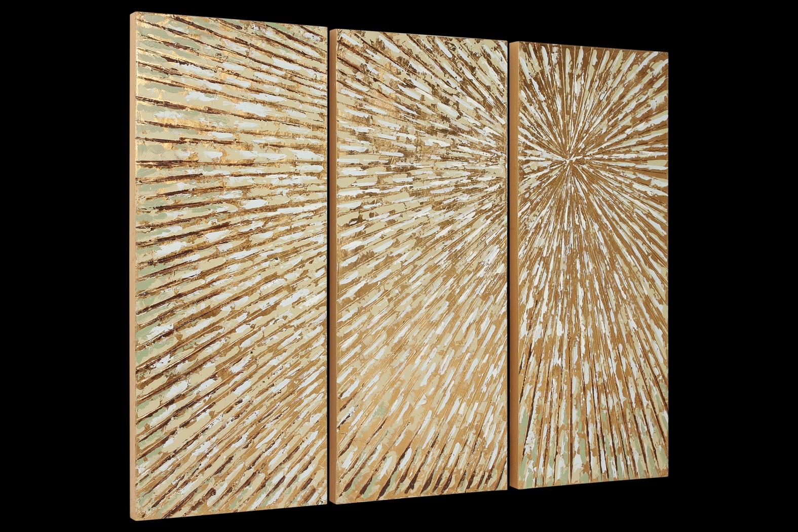 Revealing Light Gold Artwork, Set of 3 - Thumbnail - Image 2