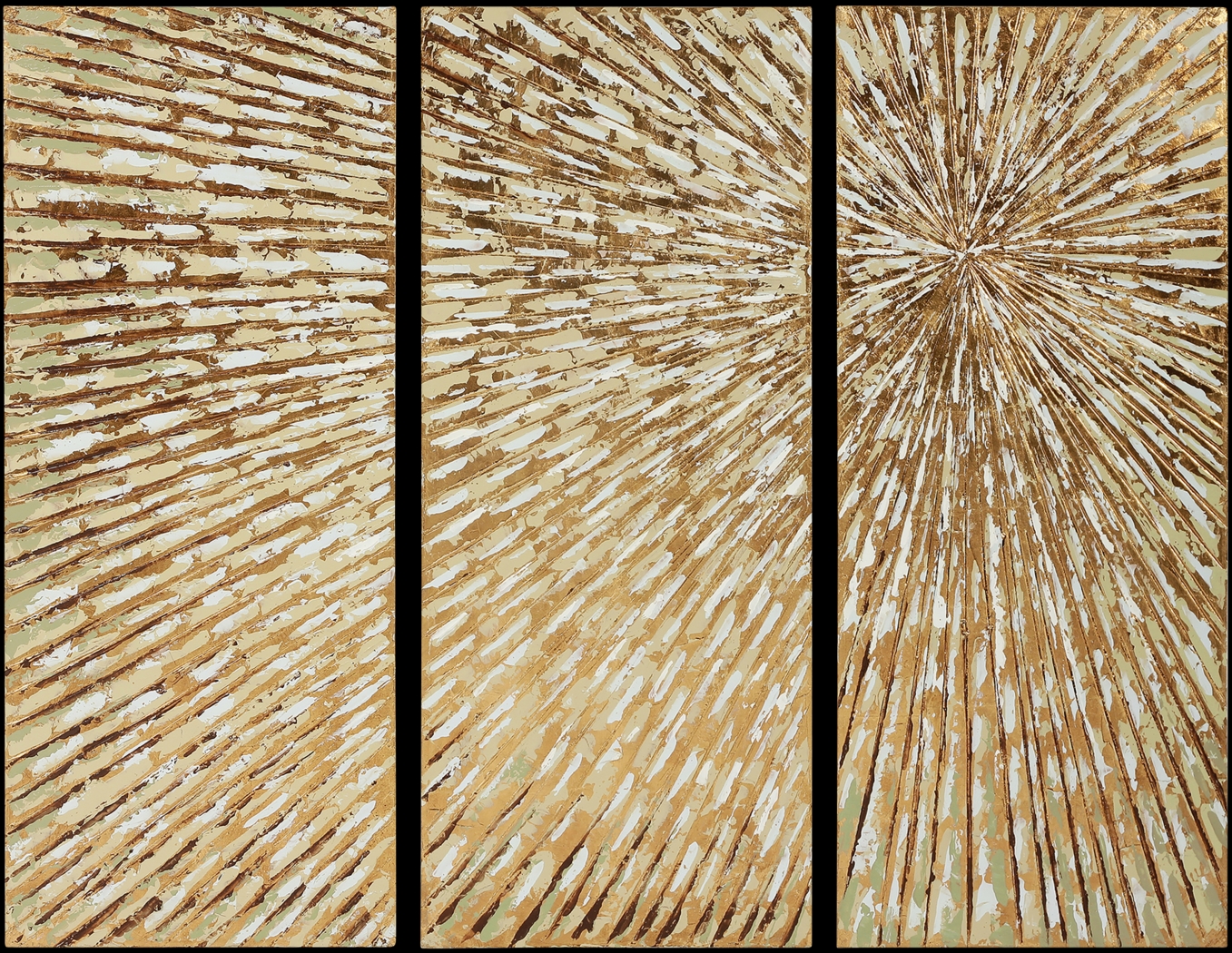 Revealing Light Gold Artwork, Set of 3 - Thumbnail - Image 1
