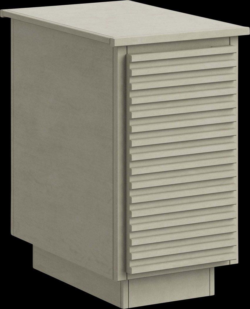 Revei Beige Chairside Table - Thumbnail - Image 1