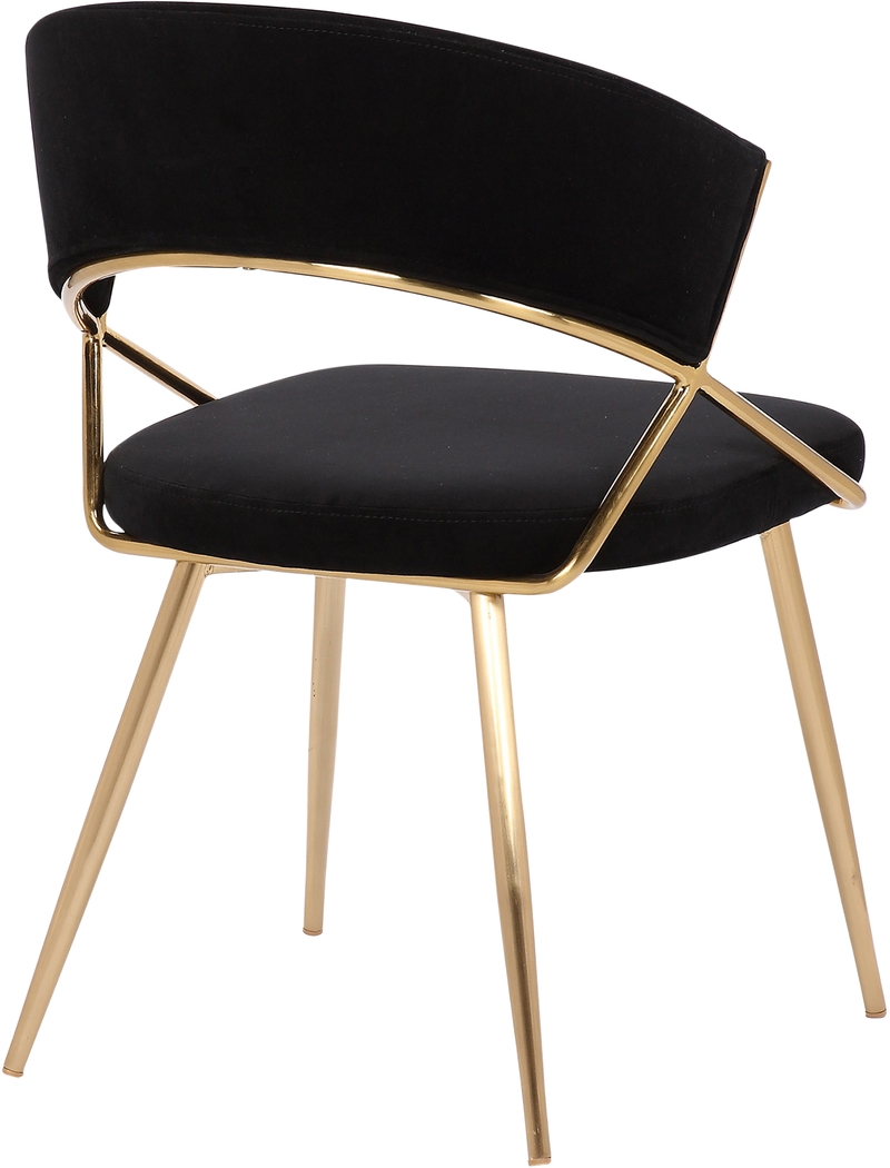 Reverrend Black Side Chair, Set of 2 - Thumbnail - Image 4