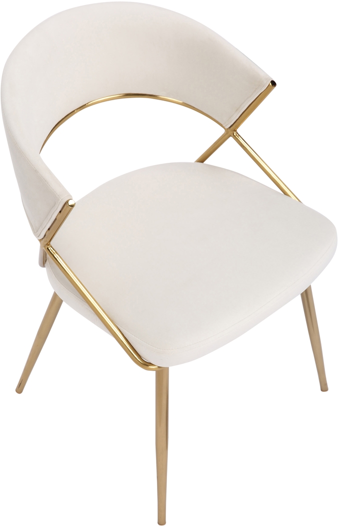 Reverrend Cream Side Chair, Set of 2 - Thumbnail - Image 2