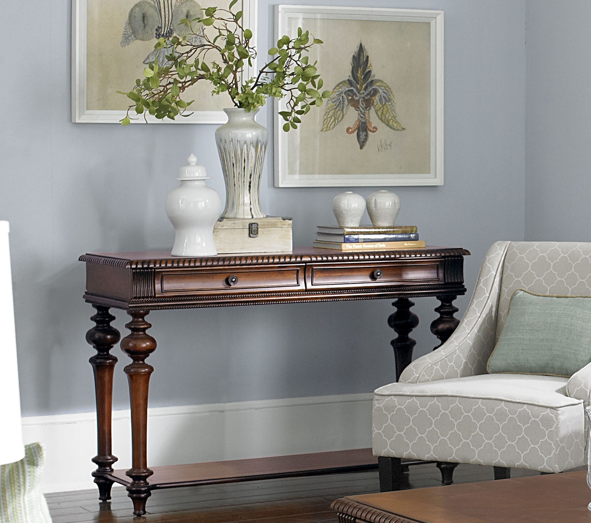 Reykin Cherry Sofa Table - Thumbnail - Image 2