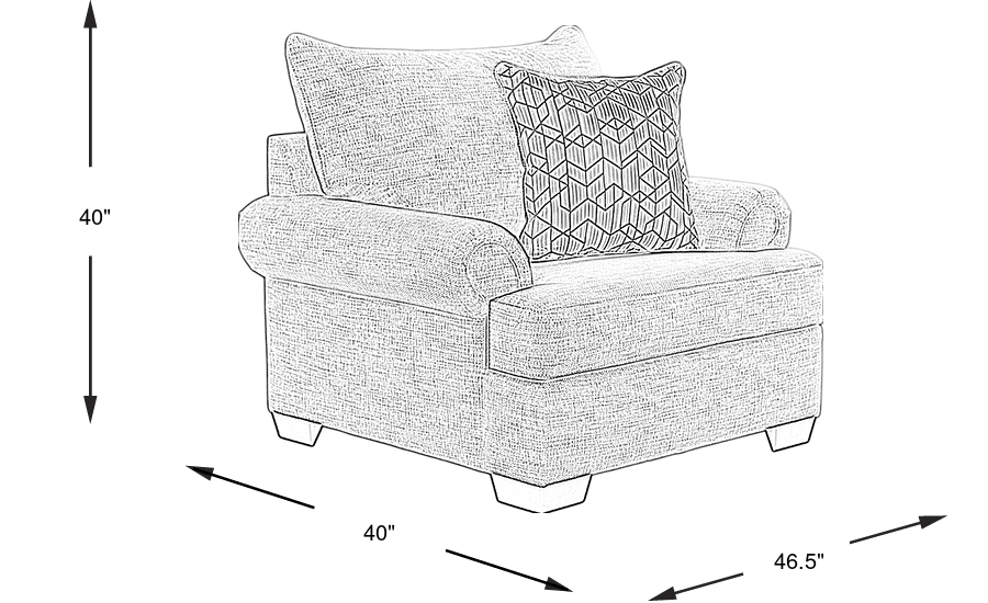 Dimension Image. Please refer to the Dimension Tab on this page for dimension details.
