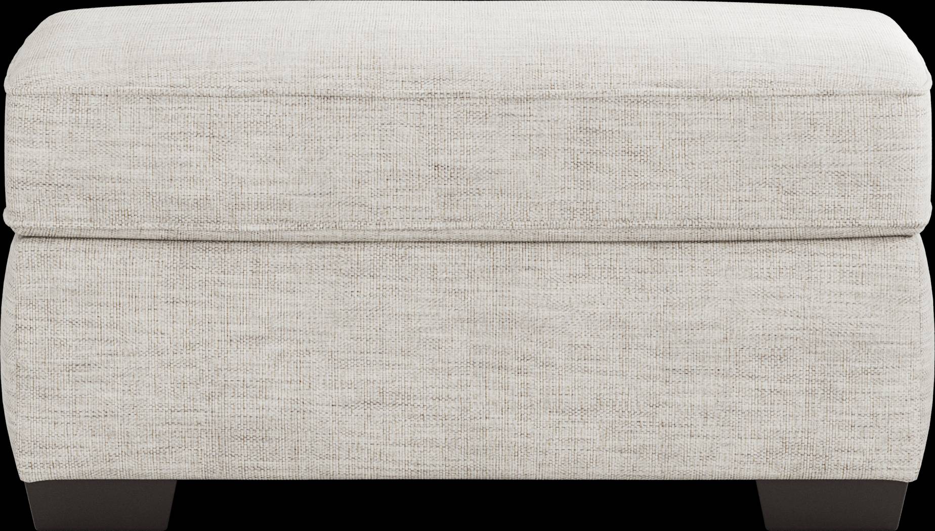 Reyna Point Ivory Ottoman - Thumbnail - Image 2