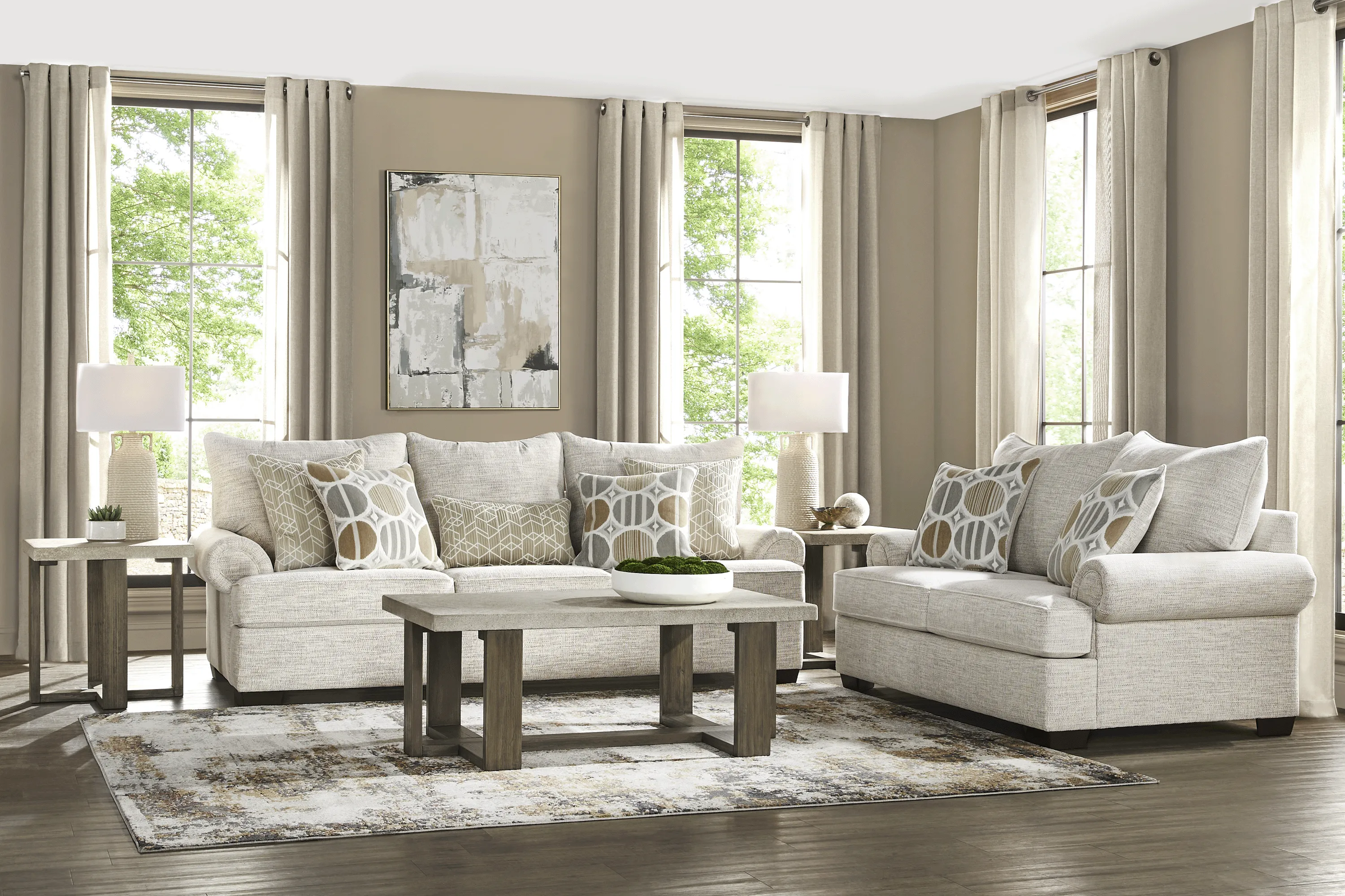Reyna Point Ivory 2 Pc Living Room - Thumbnail - Image 1