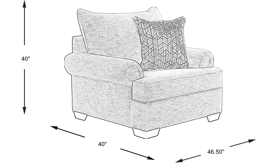 Dimension Image. Please refer to the Dimension Tab on this page for dimension details.