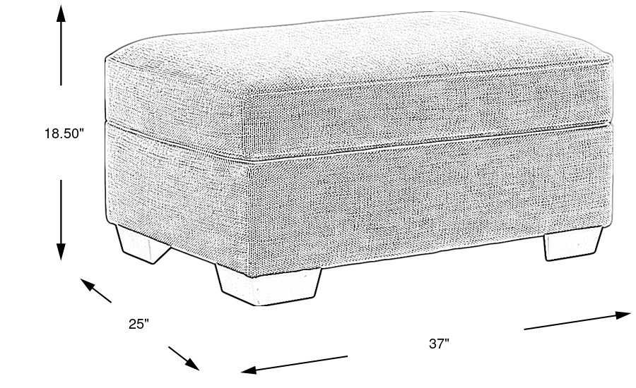 Dimension Image. Please refer to the Dimension Tab on this page for dimension details.