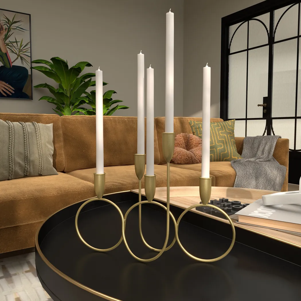 Rezya Gold Candelabra - Thumbnail - Image 3