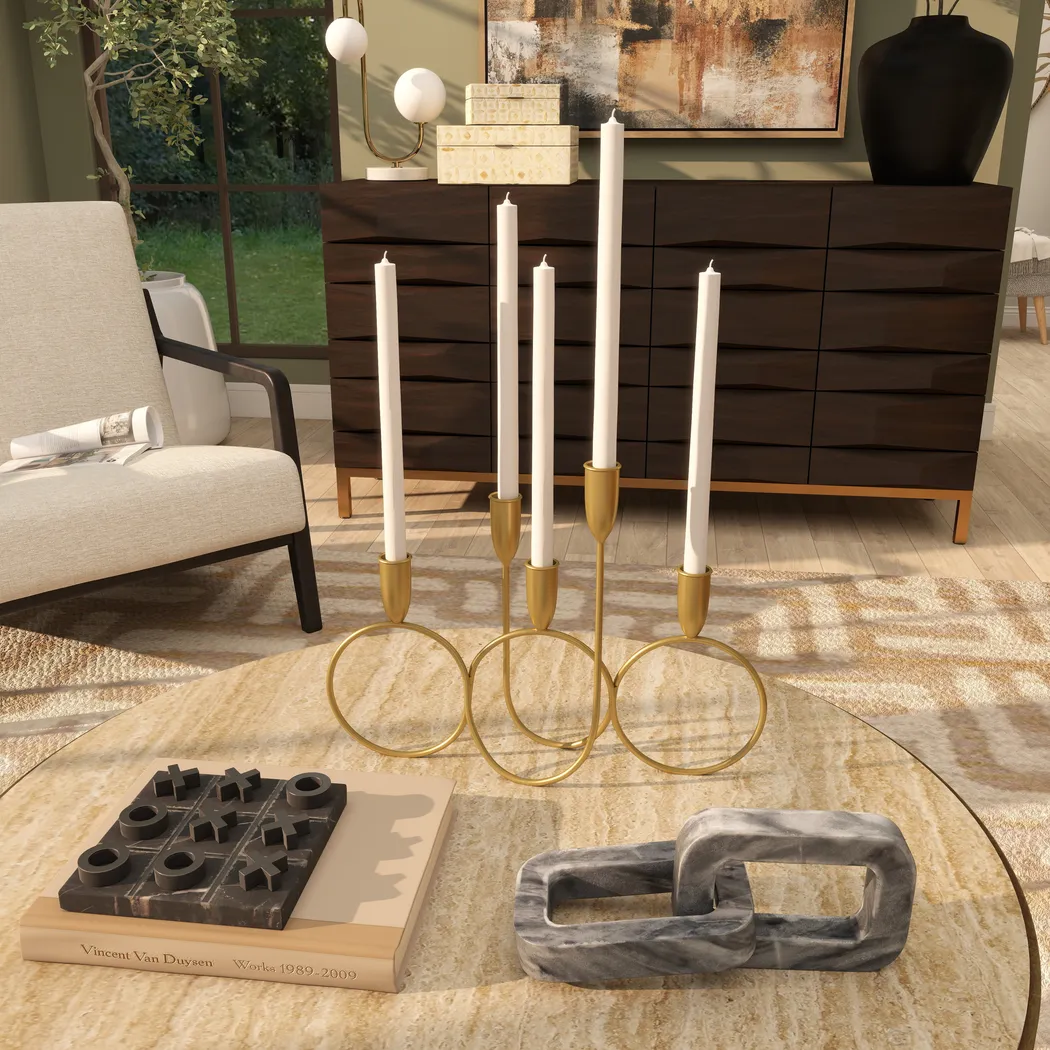 Rezya Gold Candelabra - Thumbnail - Image 4