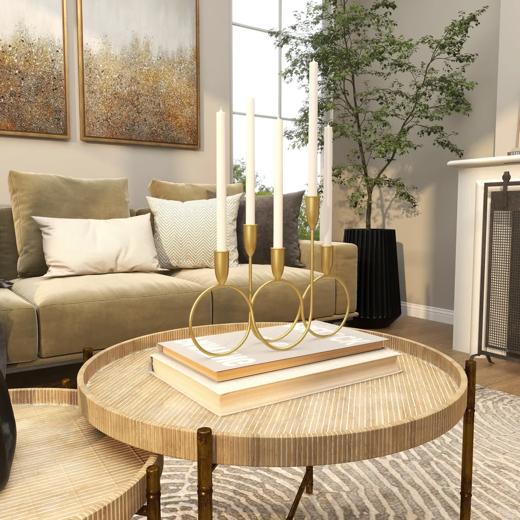 Rezya Gold Candelabra - Thumbnail - Image 5
