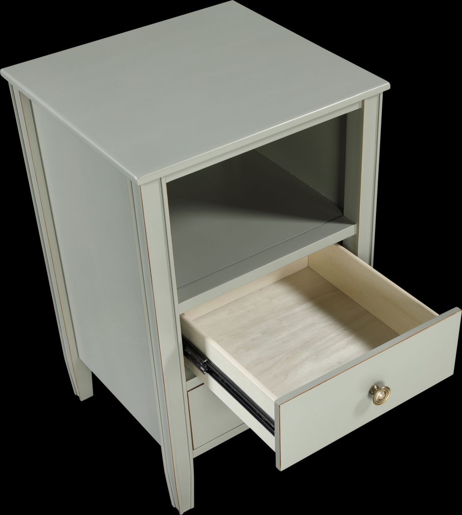 Rhad Gray Nightstand - Thumbnail - Image 12