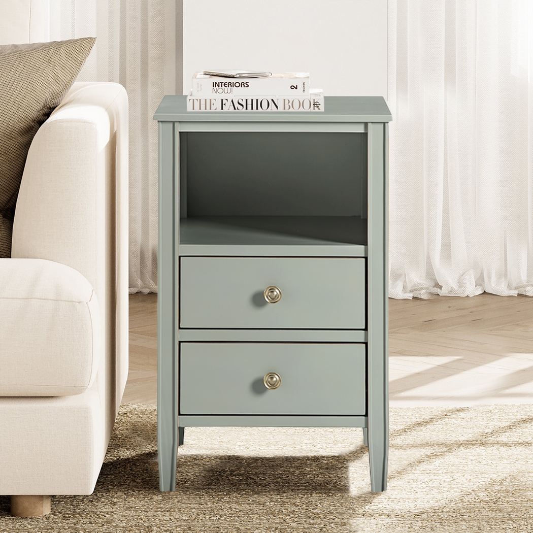 Rhad Gray Nightstand - Thumbnail - Image 2