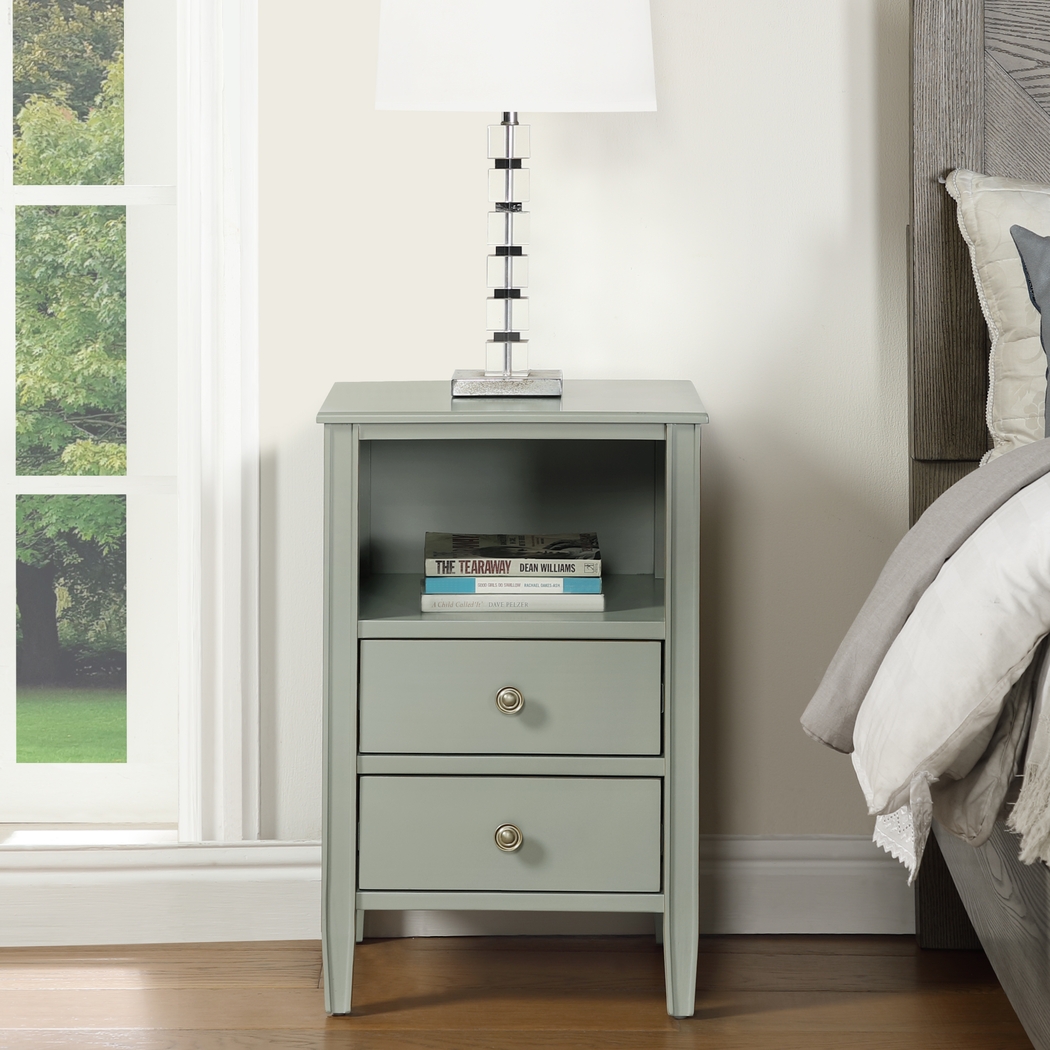Rhad Gray Nightstand - Thumbnail - Image 3