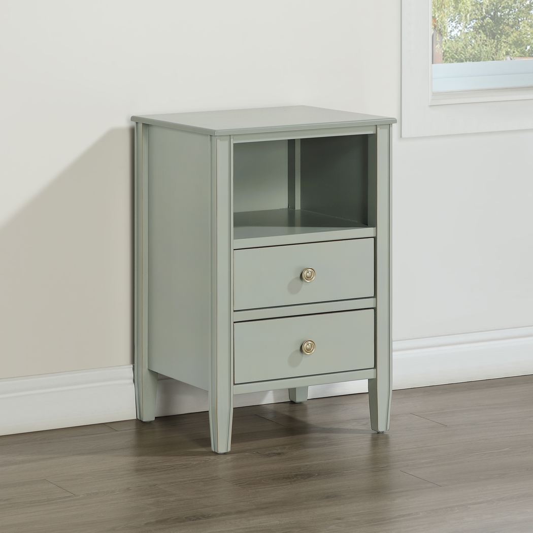 Rhad Gray Nightstand - Thumbnail - Image 4