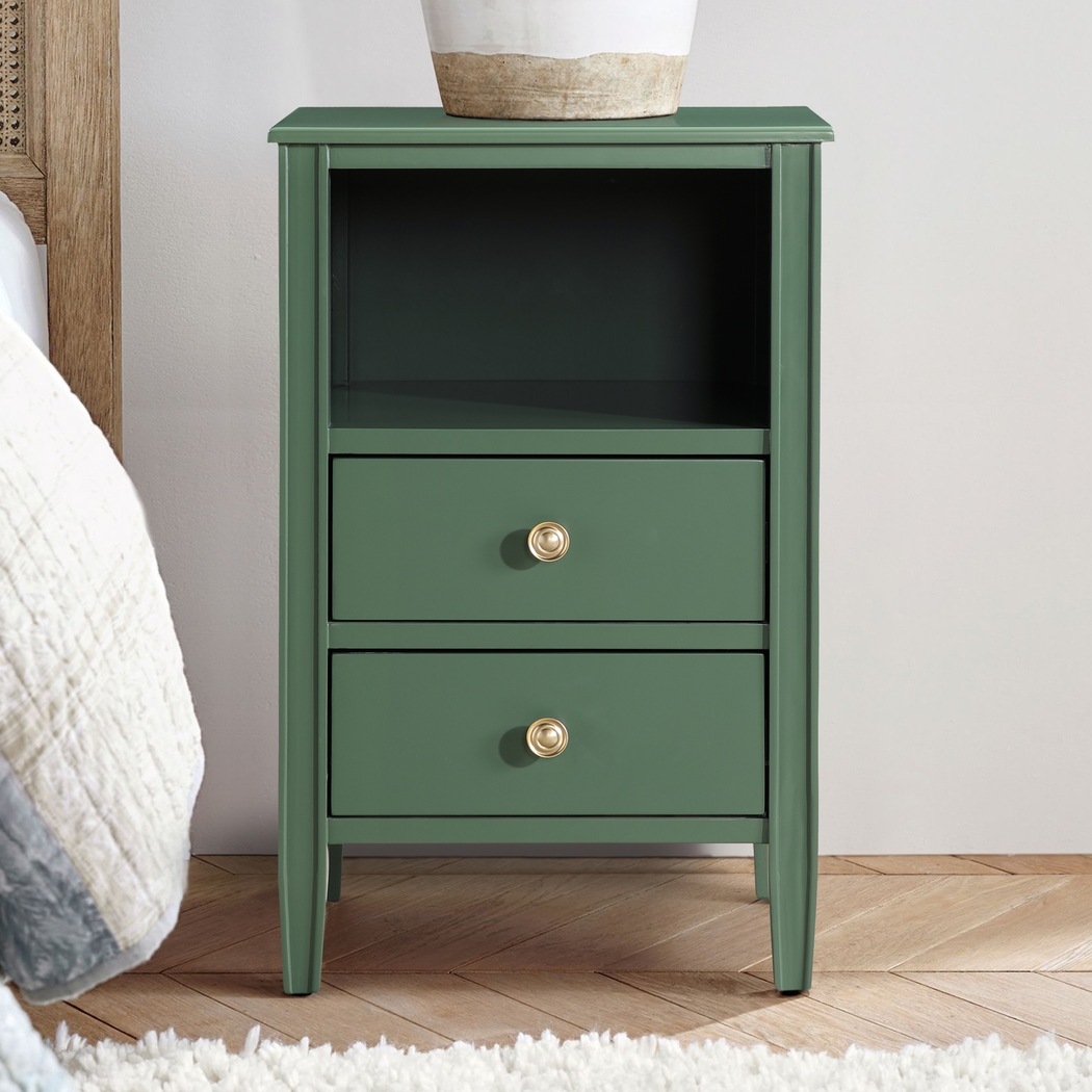 Rhad Green Nightstand - Thumbnail - Image 2