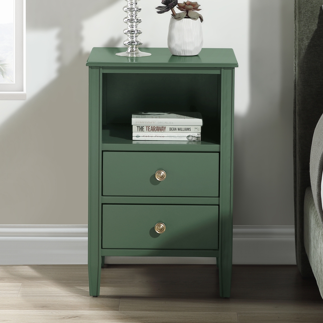 Rhad Green Nightstand - Thumbnail - Image 4