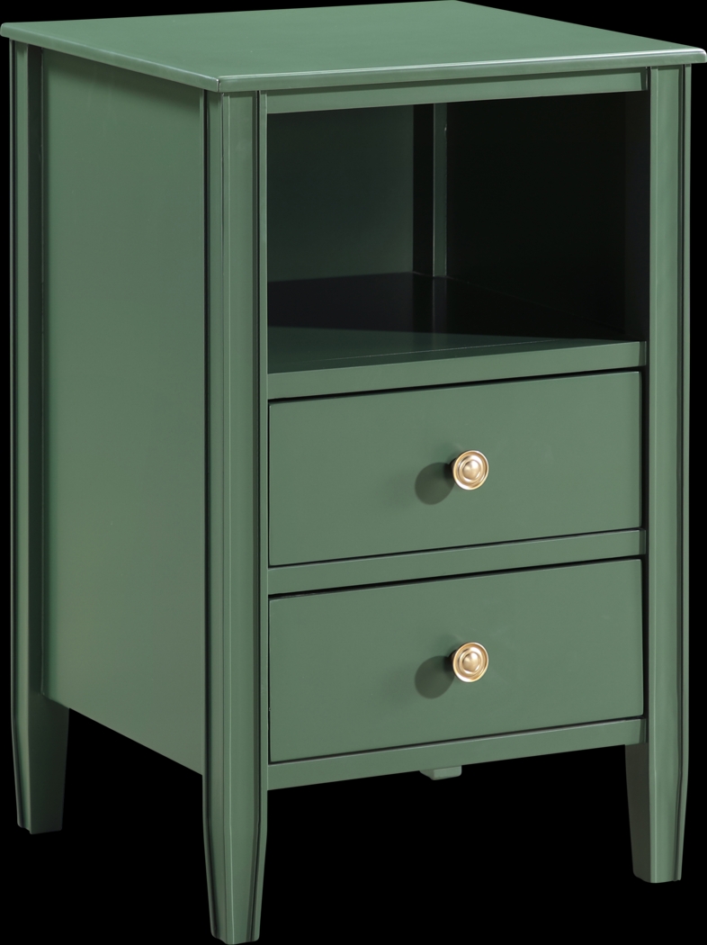 Rhad Green Nightstand - Thumbnail - Image 1