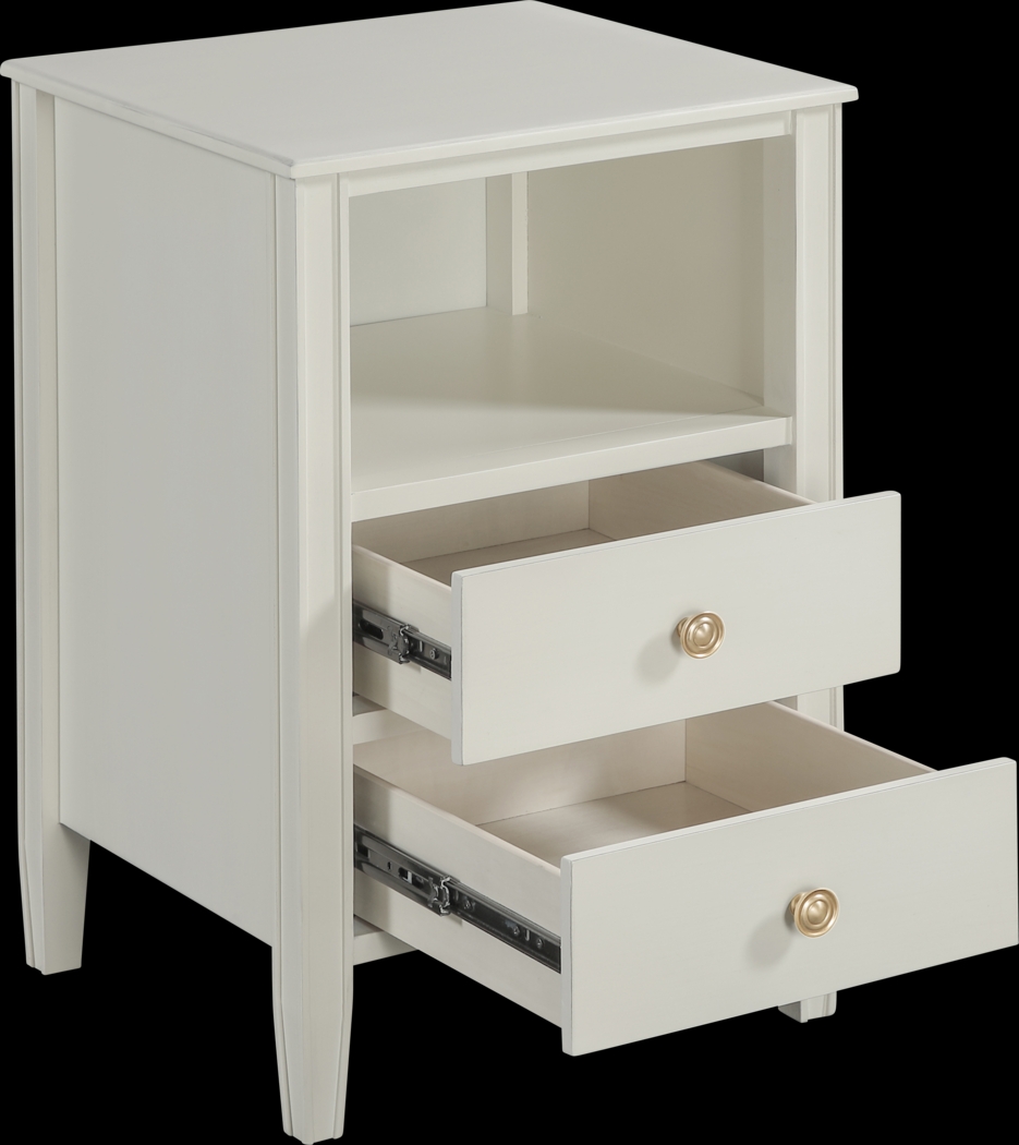 Rhad White Nightstand - Thumbnail - Image 10