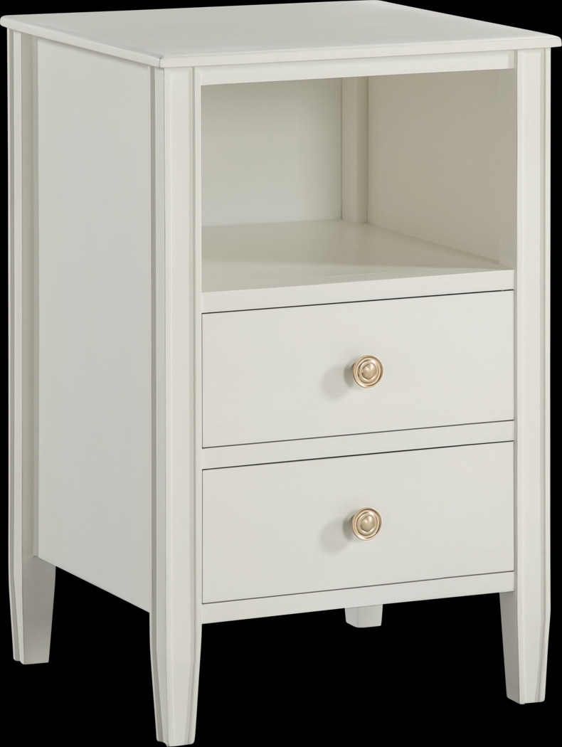 Rhad White Nightstand - Thumbnail - Image 1