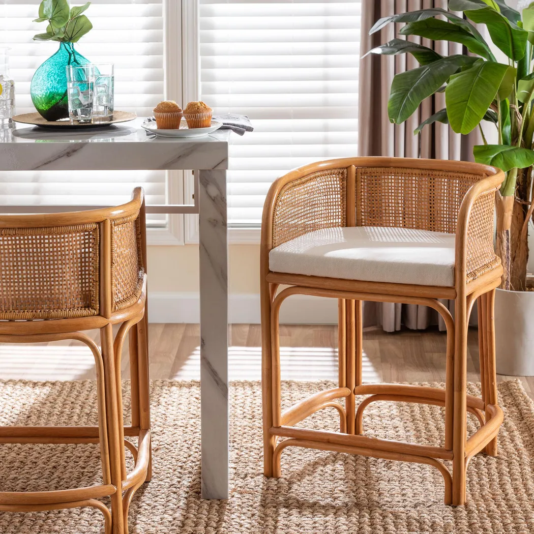 Rhinoland Brown Counter Height Stool - Thumbnail - Image 2