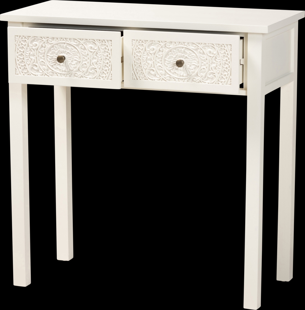 Rhodesa White Sofa Table - Thumbnail - Image 5