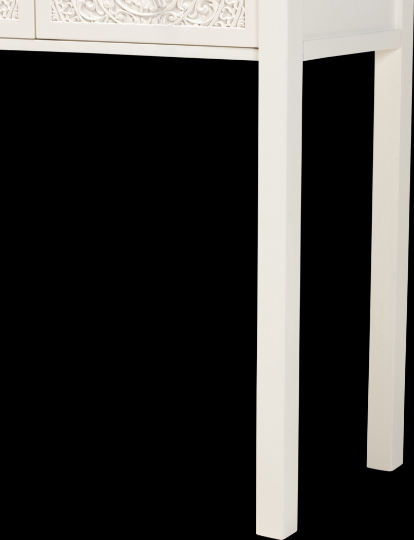 Rhodesa White Sofa Table - Thumbnail - Image 7