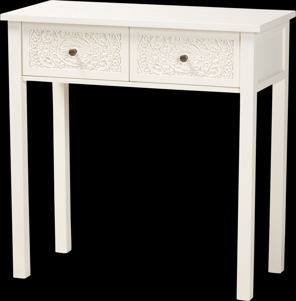 Rhodesa White Sofa Table - Thumbnail - Image 1