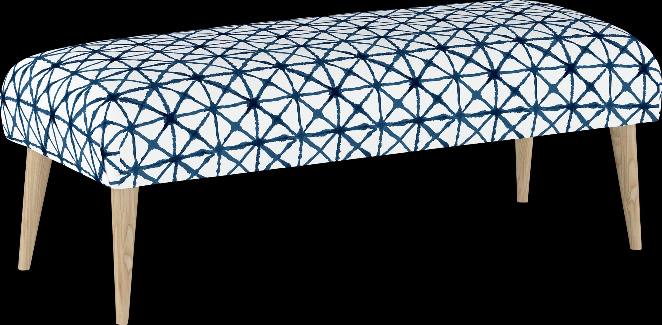 Rhombusland Blue Accent Bench - Thumbnail - Image 1