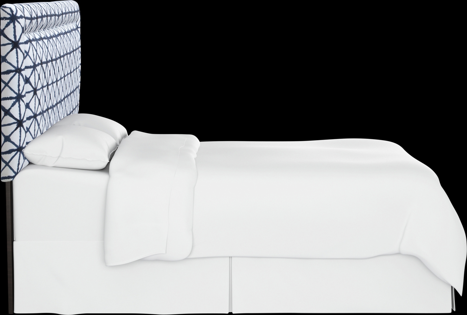 Rhombusland Blue King Upholstered Headboard - Thumbnail - Image 3