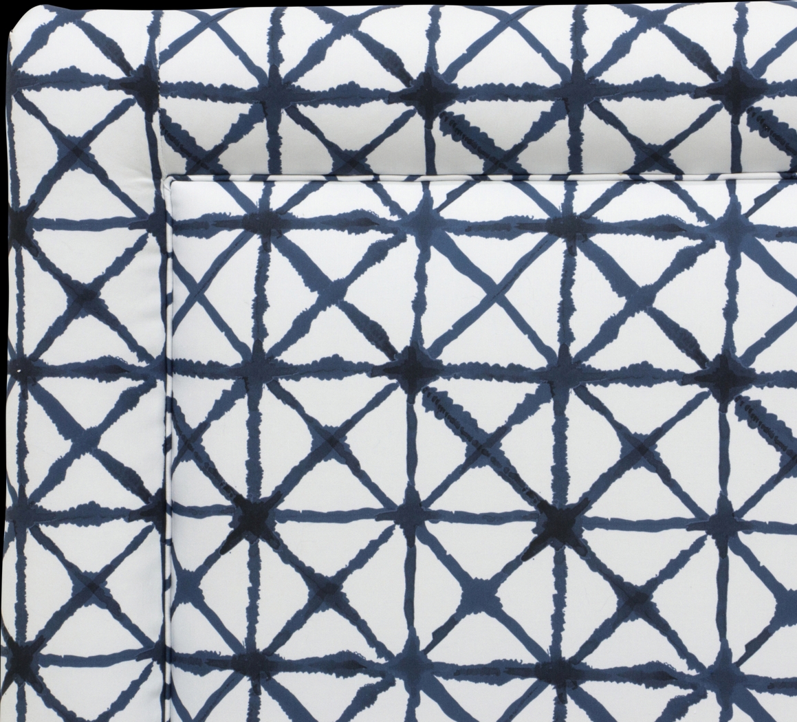 Rhombusland Blue King Upholstered Headboard - Thumbnail - Image 4