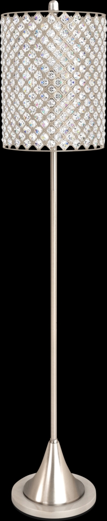 Rhumna Drive Silver Floor Lamp - Thumbnail - Image 1